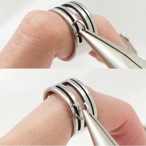 1/3개 스테인리스 스틸 점프 링 오픈 클로징 핑거 쥬얼리 제작 도구 DIY 공예 서클 비드 플라이어 점프 링 오프너