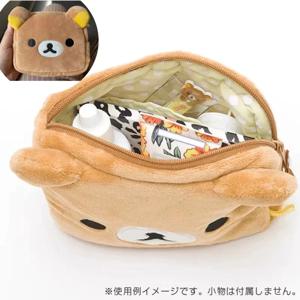 Kawaii Rilakkuma 연필 가방 메이크업 주최자 보관 가방 만화 곰 플러시 멀티 케이스 Kawaii 화장품 가방 화장대 뷰티 케이스