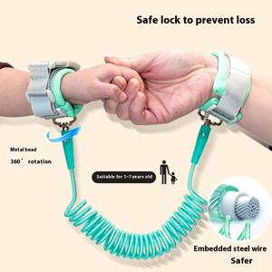 아기 분실 방지 손목 연결, 조절 가능한 유아 견인 로프, 안전 하네스, 어린이를 위한 야외 산책 손 스트랩