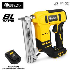 전기 여신 브러시리스 무선 전기 네일건 무선 브래드 네일건 목공 네일링 머신 (디월트 20V 배터리 핀용)