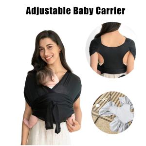 유아 캐리어 랩 조정 가능한 신축성있는 캐리어 벨트 휴대용 통기성 크로스 간단한 전면 홀드 아기 슬링 여행 용품