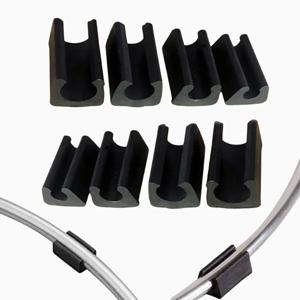 U자형 파이프 클램프 3-22mm 플라스틱 가구 발 패드 테이블 다리 커버 의자 패드 미끄럼 방지 바닥 보호 커버 파이프 캡