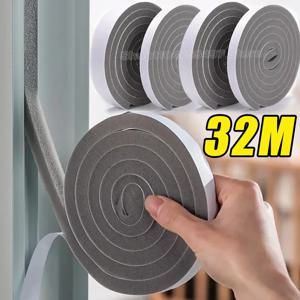 16pcs 탄력성 씰 테이프 자체 접착 폼 창 씰링 스트립 날씨 스트리핑 도어 방음 방풍 절연 스트립