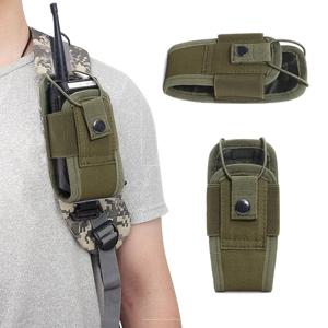 1000D Molle Talkie 파우치 전술 라디오 워키 가방 홀더 포켓 휴대용 인터폰 홀스터 운반 가방 사냥 캠핑