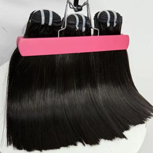 V 뷰티 16A 생베트남 본 스트레이트 인모 헤어 번들 22 24 26인치 100% 미가공 생처녀 머리카락 번들 더블 드로운