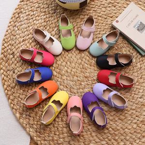 2025년 신상 여아 가죽 신발 패션 아동 캐주얼 공주 발레 슈즈 웨딩 파티 얕은 굽 키즈 공연 플랫 슈즈