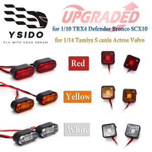 1/10 1/14 RC카 LED 경고등 프로파일 라이트 (트랙사스 Trx4 D90 D110 Rc4wd Scx10 90046 타미야 90053 이콩 Rgt 액시얼 부품용)