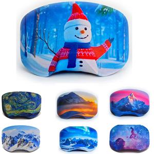 패션 보호용 스키 탄성 소재 가볍고 휴대하기 쉬운 방풍, 방진 남녀 공용 스노우 스키 안경 커버