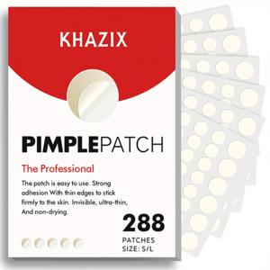 36개 하이드로콜로이드 여드름 패치 - 점액 및 유분 흡수, 붉은기 감소, 하루 종일 착용 가능한 투명 패치.