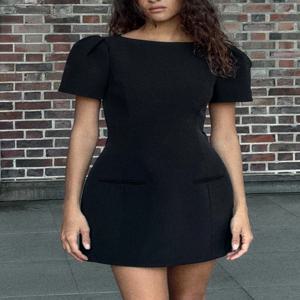 2025년 겨울 신상 여성 반팔 짧은 드레스 에스닉 무대 의상 전통 중국 의상 치파오 미니 드레스