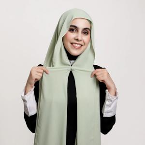 프리미엄 인스턴트 메디나 시폰 히잡 (내장 자석 포함) 착용하기 쉬운 스카프 숄 헤드랩 (언더캡 포함) 무슬림 여성용