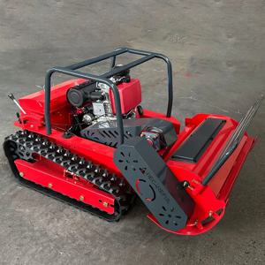 원격 제어 멀처 플레일 모어 절단 폭 80cm 1m 1.2m 15마력 디젤 엔진 원격 제어 해머 블레이드 잔디 깎는 기계