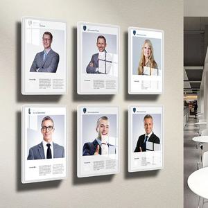 회사 발표를 위한 A4/A5 전시 거는 벽 널 게시판 아크릴 중단 포스터 구조 벽