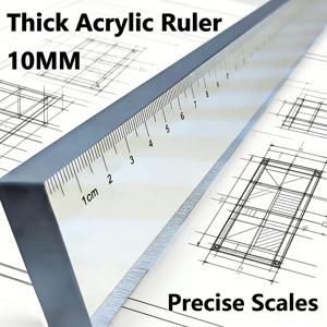 다기능 종이 무게추 자 - 그래픽 디자인, 서예 및 공예용 50cm 두꺼운 아크릴 절단 그리드