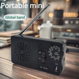 2026년 신형 야외 비상용 컴팩트 휴대용 포켓 라디오 초박형 고음량 건전지 모델