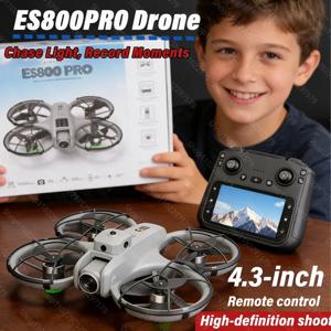 2026 ES800Pro 드론 4.3인치 대형 화면 원격 제어 GPS RC 4K 전문가용 듀얼 카메라 브러시리스 쿼드콥터 드론 항공기 장난감