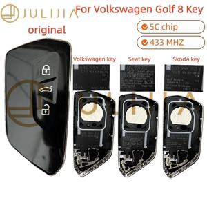 폭스바겐 시아트 스코다용 정품 OEM 스마트 리모컨 키 FCC ID 5HG 959 753 5FA 959752 5DD 959753 B MQB49 5C 칩 골프 8 ID3 ID4
