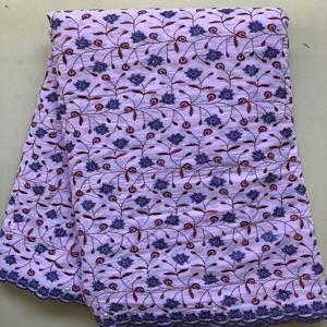 보라색 아프리카 스위스 보일 코튼 레이스 원단 2026 고품질 5야드 자수 나이지리아 레이스 원단 우아한 드레스 재봉용