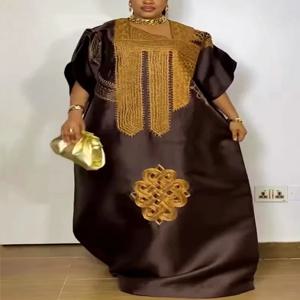 여성을위한 아프리카 드레스 전통 아프리카 의류 Dashiki 앙카라 자수 가운 Abayas 가운 이슬람 Kaftan 맥시 롱 드레스