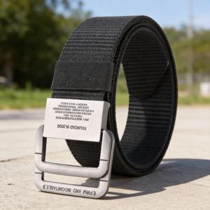 남성용 벨트 자동 버클 금속 웨빙 벨트 캔버스 나일론 고품질 스트랩 캐주얼 스포츠 학생용