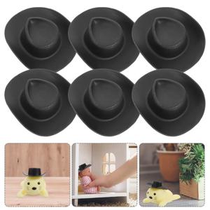 40개 소형 카우걸 모자 미니 웨스턴 스타일 액세서리 멋진 색상의 장식품, 역할놀이 및 창의적인 DIY 활동에 적합