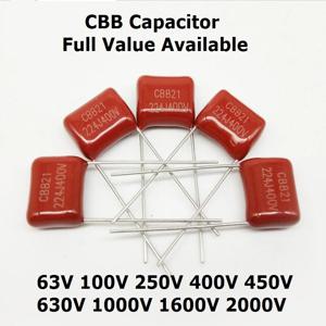 10pcs 630V 223 333 473 683 104 154 224 334 335J 474 564 684 824 105 102 222 472 332 103 153 155 205 225 J /J CBB 커패시터 UF NF