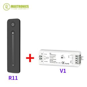 LED 조광기 무선 RF Switch12V 5V 24V 36V 8A PWM, 1 존 2.4G 밝기 조정 터치 원격 Led 단색 스트립