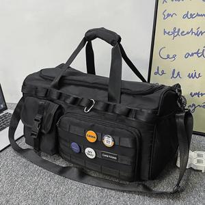 대용량 스포츠 트레이닝 백팩 분리형 습식 및 건식 피트니스 가방 남성용 핸드헬드 러기지 백 여행 가방 비즈니스 여행용