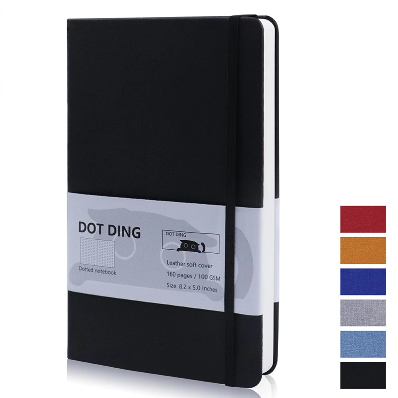 점선 노트 A5 100 GSM 종이 저널 플래너 하드 커버 카와이 글 머리 기호 스크랩북 카와이 편지지 학교 용품 스케치북