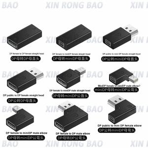 디스플레이 포트 DP 1.4 케이블 어댑터, 수-미니 디스플레이 포트, PC 컴퓨터 암 변환기, 8K 60Hz, 90 도, 4K 144Hz