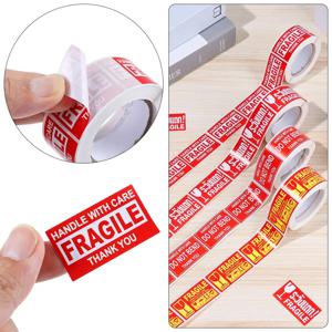 깨지기 쉬운 경고 스티커, 케어 배송 특수 태그, 유용한 배송 익스프레스 라벨 핸들, 관리 유지, 250 개/롤