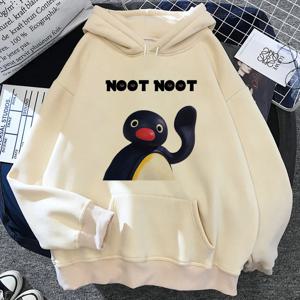 Pingu 후드 티 여성 땀 y2k anime tracksuit 스웨트 여성 미적 후드