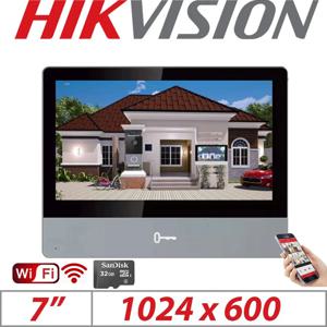 Hikvision 와이파이 POE IP 실내 스테이션 비디오 인터콤, 7 인치 DS-KH8350-WTE1 DS-KH6320-WTE1, 10 인치 DS-KH8520-WTE1 실내 모니터