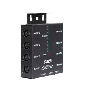 DMX 분배기 포트 채널 DJ 디스코 결혼식 DMX 무대 조명 효과를 위한 3Pin 광학 분배 증폭기