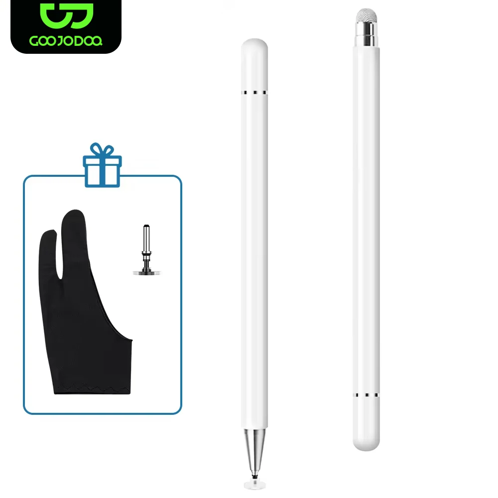 GOOJODOQ 범용 스타일러스 펜 2-In-1 알루미늄 자동으로 태블릿 iPad 용 펜 흡수 Xiaomi Samsung 터치 펜 전화 스타일러스