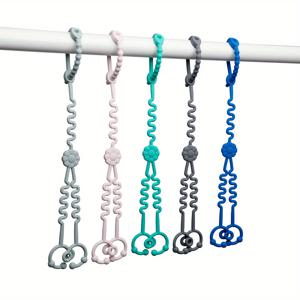 아기 장난감 스트랩 1 드래그 2 장난감 안전을 위한 디자인 유모차용 실리콘 스트랩 1팩, BPA 프리 유아용 의자, 유아용 침대 카시트