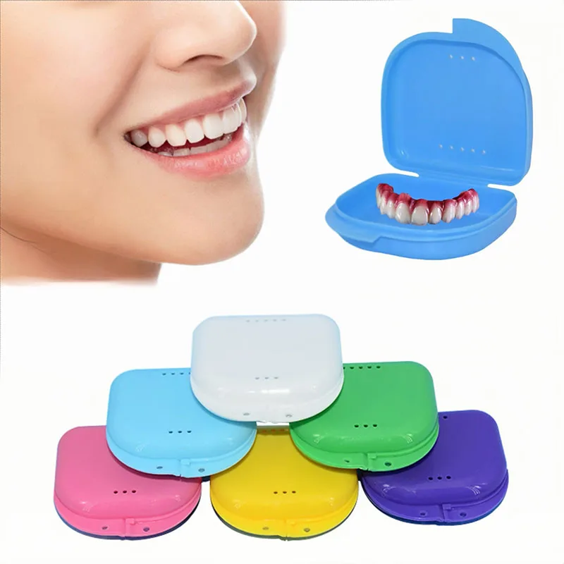 치아 교정기 보관함, 틀니 보관함, 치아 보호대 보관함, 플라스틱 구강 위생 용품, 틀니 홀더 도구