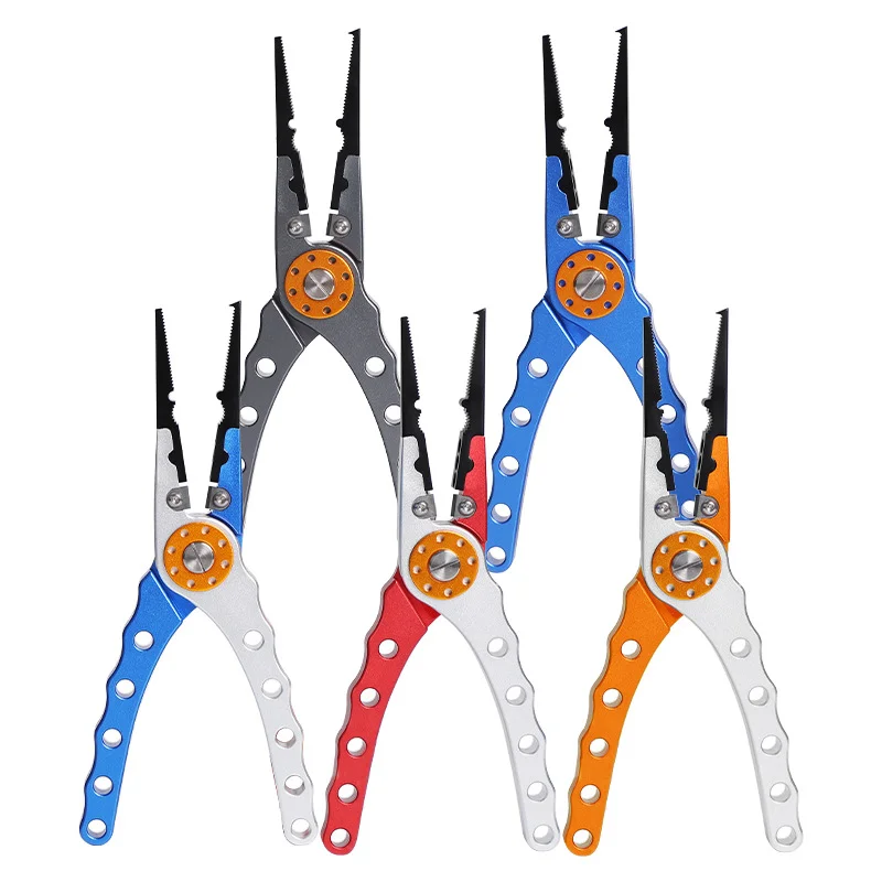 다기능 낚시 펜치 부식 방지 낚시 펜치 외장 Coi와 낚시를위한 바닷물 알루미늄 분할 링 펜치