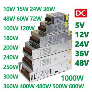 스위칭 전원 공급 장치 DC 5V 12V 24V 36V 48V 60W 360W 600W 800W 1000W 변압기 AC 110 220V 어댑터 SMPS LED 스트립 CCTV