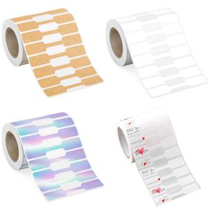 500pcs DIY 목걸이 도구 반지 팔찌 포장 용품 레이블 중소 기업에 대 한 휴대용 보석 가격 태그 자기 접착제