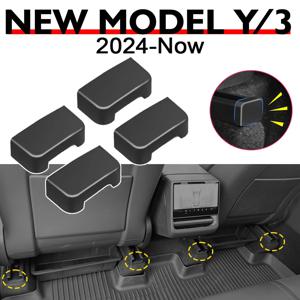 (베를린에 맞지 않음) 테슬라 모델 3 Y 주니퍼 시트 슬라이드 레일 플러그 고무 보호 커버 액세서리