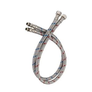 G1/2 G3/8 G9/16 50cm 1 쌍 스테인레스 스틸 유연한 배관 파이프 콜드 핫 믹서 수도꼭지 물 공급 파이프 호스 욕실 부품