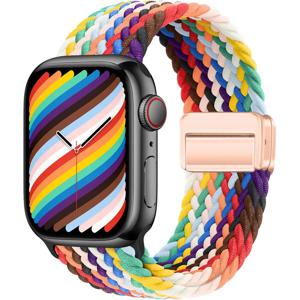 애플워치 10 밴드 46mm 45mm 49mm 42mm 40mm 버클 브레이드 스트랩 iWatch 시리즈 SE 7 3 6 8 9 울트라 2 마그네틱 밴드