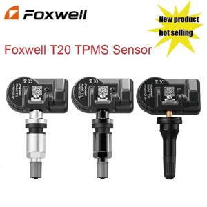 Foxwell 타이어 압력 센서, T10, T20, TPMS 센서, 프로그래밍 가능, 범용 315Mhz, 433Mhz, 압력 모니터링 시스템 센서