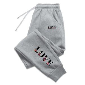 Womens Tracksuit Trousers New LOVE Letter Print 스트리트 럭셔리 스웨트 팬츠 데일리 캐주얼 단순 다목적 조깅 스포츠 바지