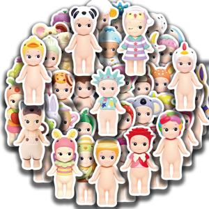 소니 앵글 인형 방수 스티커 클래식 장난감 DIY 스티커, 자동차 수하물 노트북 스케이트보드 저널 선물, 50 개