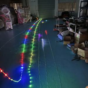 대형 LED 델타 팽창식 연 줄 장식용 스트링 조명, 유성 플래시로 속도 및 색상 조정, 15m 또는 20m