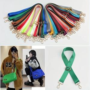 여성용 가방 숄더백 길어진 스트랩 숄더 스트랩 메신저 백 숄더 스트랩 와이드 백 액세서리 컬러