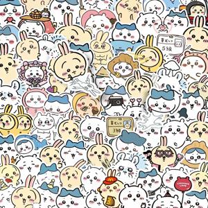 100PCS 비 반복 만화 Chiikawa 스티커 귀여운 데칼 DIY 워터 컵 스케이트 보드 Kawaii 어린이 장난감 스티커 장식