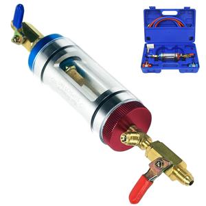 자동차 에어컨 냉매 오일 필터 분석기 냉매 오일 교체 도구 순도 감지 정제기